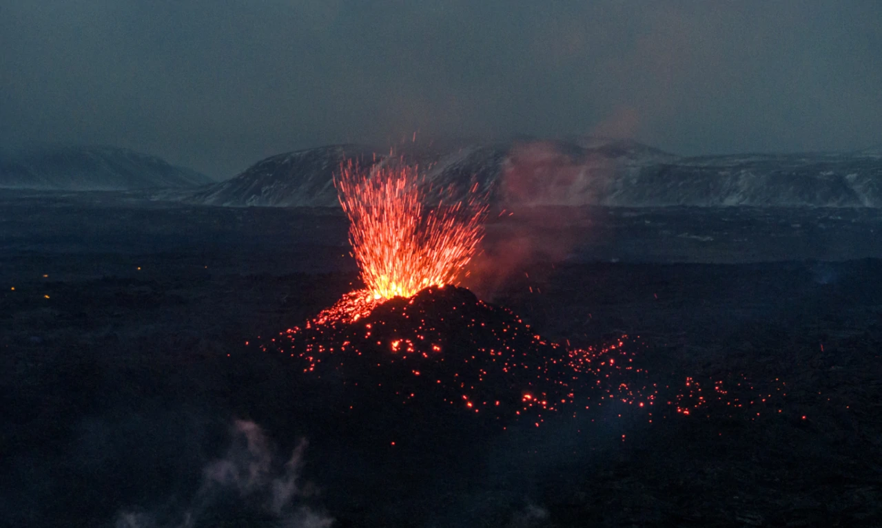 Lava na Islandu, arhivska fotografija od 20. prosinca 2023. 