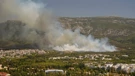 Požar u podnožju planine Himet u Ateni