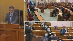 Burna rasprava na sjednici Hrvatskog sabora 