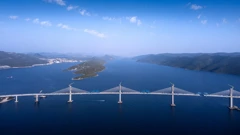 Pelješki most iz zraka