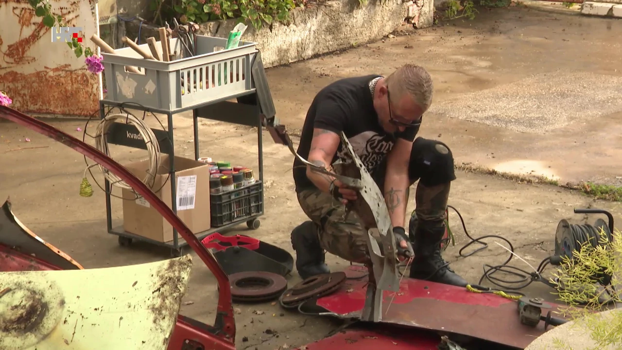 Varenjem, ili brušenjem auto otpad postaje umjetnost, Foto: More/HRT