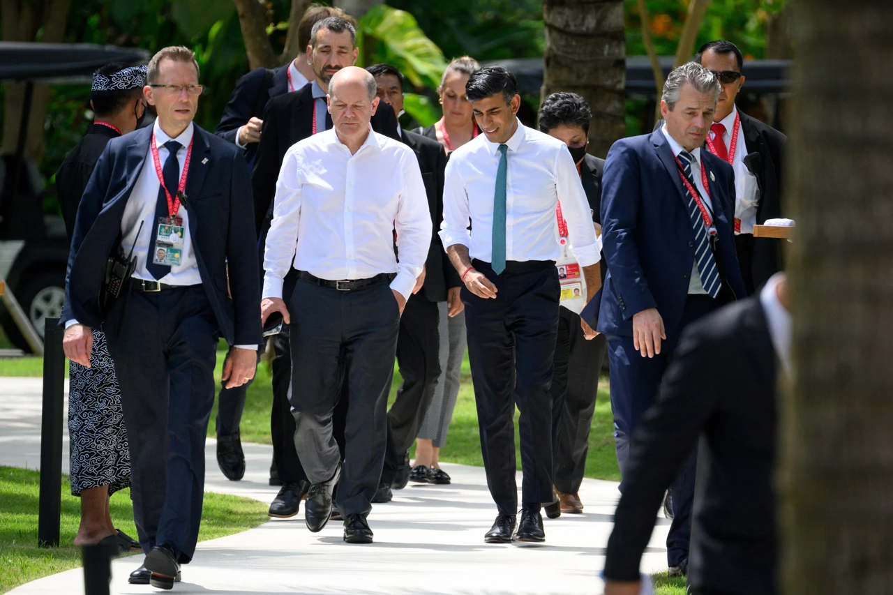 Njemački kancelar Scholz i britanski premijer Sunak