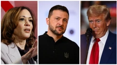 Harris, Zelenski i Trump