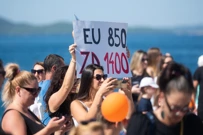 Zadrani prosvjedovali zbog nedostatka pedijatara, Foto:  Luka Gerlanc/CROPIX