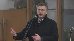 Andrej Plenković na prijmu SNV-a , Foto: HTV/HRT