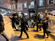 Prosvjednu povorku predvodile su bubnjarice, Foto: Vedrana Lisica Pavlović/Radio Rijeka