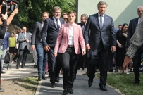Ana Brnabić i Andrej Plenković na otvorenju Hrvatskog doma - Matice, Foto: Dubravka Petric/PIXSELL
