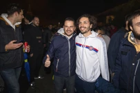 Navijači priredili doček igračima Hajduka koji su slavili u derbiju s Dinamom , Foto: Miroslav Lelas/PIXSELL