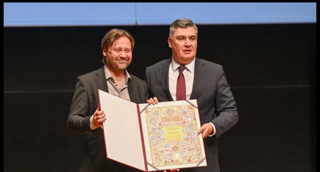 Slaven Vidaković i predsjednik RH Zoran Milanović, Foto: Filip Glas/Ured Predsjednika RH