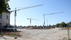 Gradilište zamjenskih zgrada u Petrinji