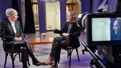 Morana Kasapović i  Paul Lynch, Foto: Siniša Hajduk/HRT