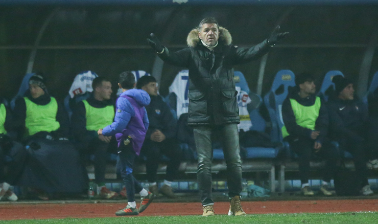 Silvijo Čabraja na utakmici s Varaždinom