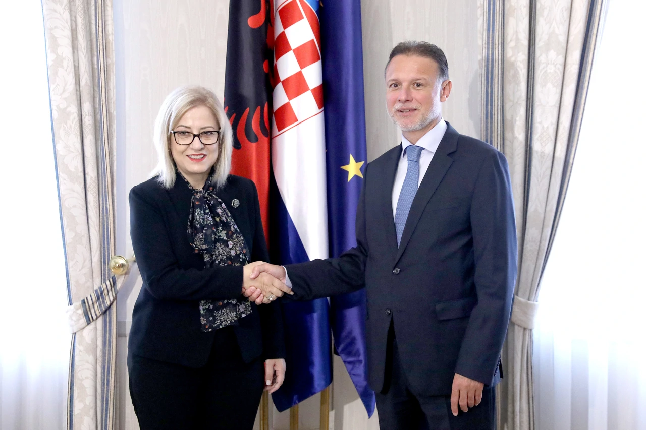 Gordan Jandroković i Lindit Nikoll, Foto: Patrik Macek /Pixsell