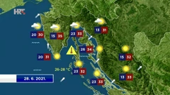 Prognoza vremena, Foto: HRT/HTV