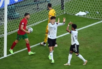 Kai Havertz slavi nakon gola za 3:1 Njemačke, Foto: Matthias Hangst/REUTERS