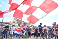 Hrvatski navijači u Leipzigu , Foto: Ante Cizmic/CROPIX