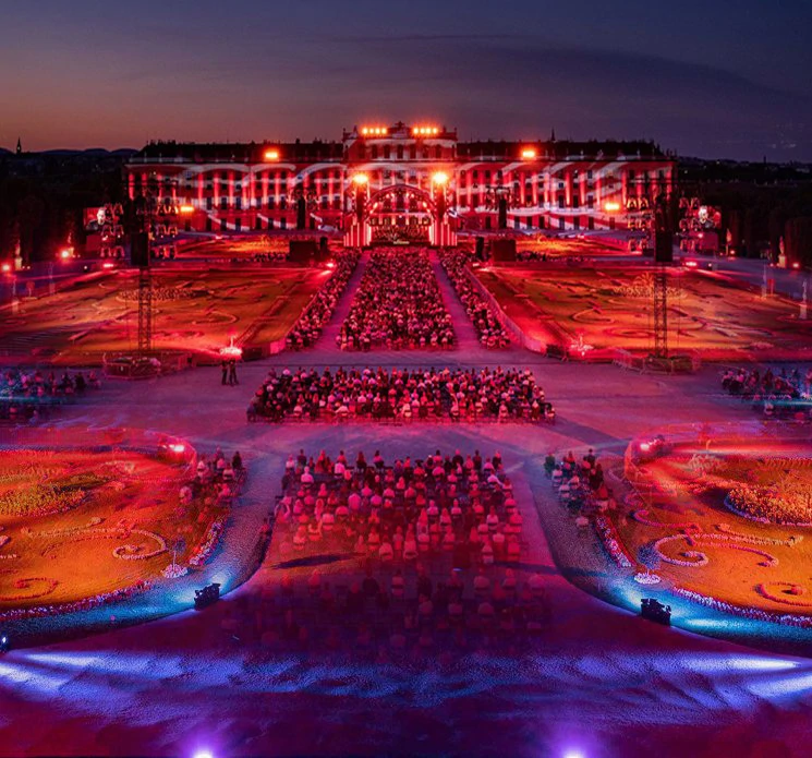 Koncert u perivoju dvorca Schönbrunn