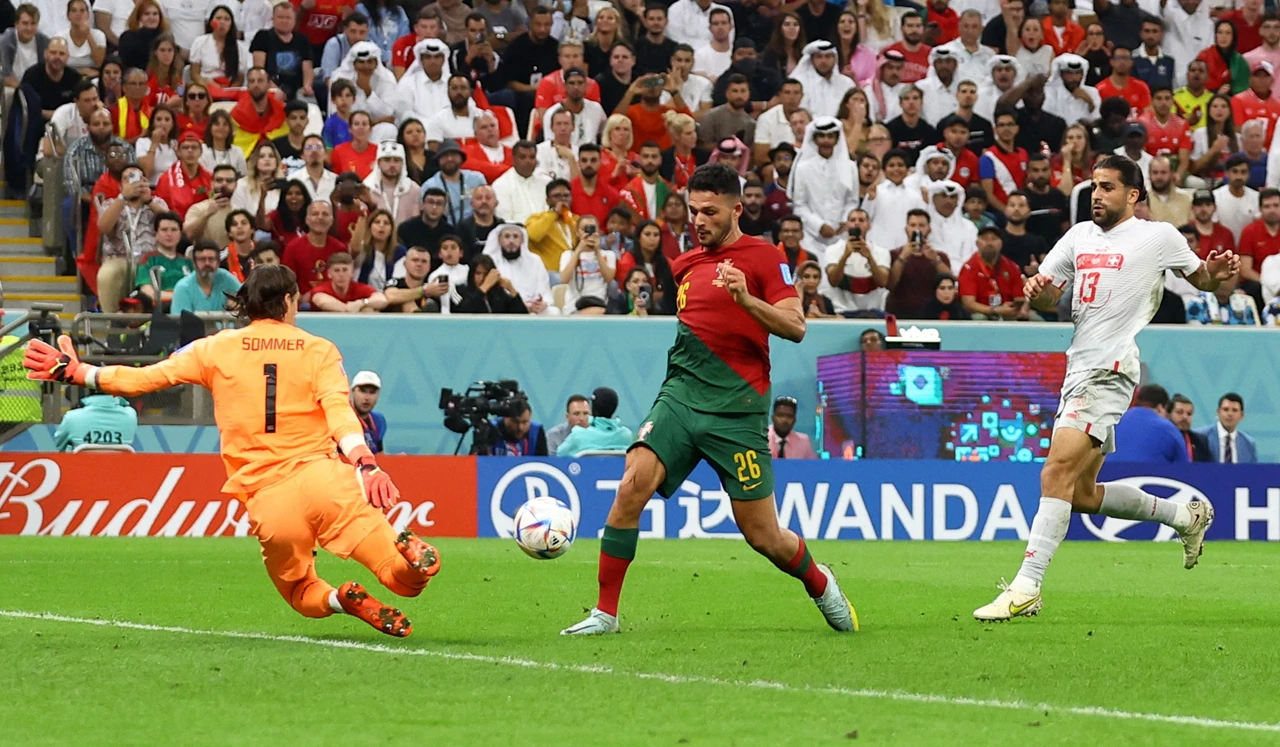 Treći gol na utakmici za Goncala Ramosa