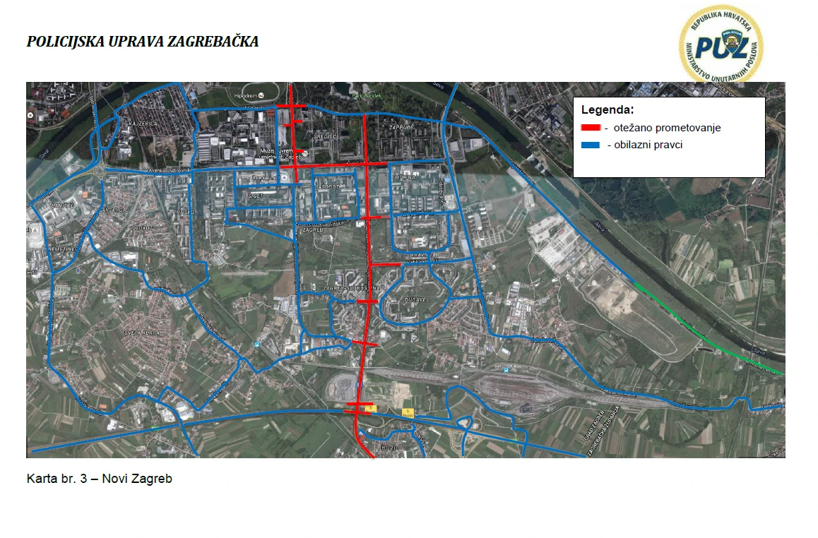 Karta Novi Zagreb