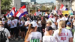 Okupljanje prosvjednika "Hodaj za Liku, hodaj za Hrvatsku", Foto: Marko Seper/PIXSELL