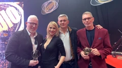 Riječke snage za Zlatni studio: Mario Lipovšek, Martina Majerle, Robert Ferlin i Alen Čemeljić, Foto: Slavko Sobin/Radio Rijeka