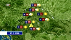 Prognoza vremena, Foto: HRT/HTV