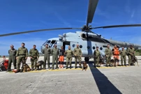 Obuka je uključila upoznavanje pasa s plovilima, čamcima i transportnim helikopterom, Foto: MORH/HRT