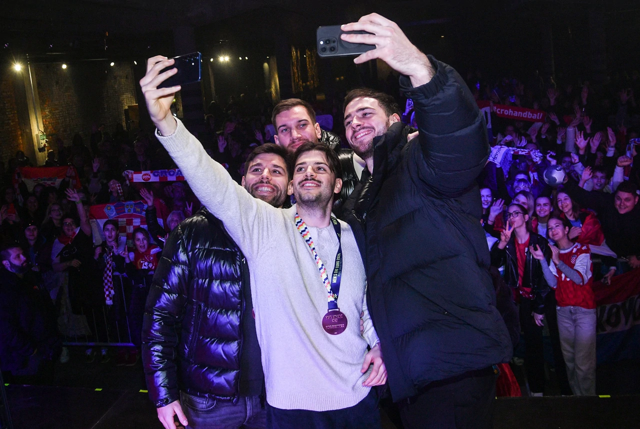 Doček rukometaša u Rijeci, Foto: Damir Skomrlj/PIXSELL