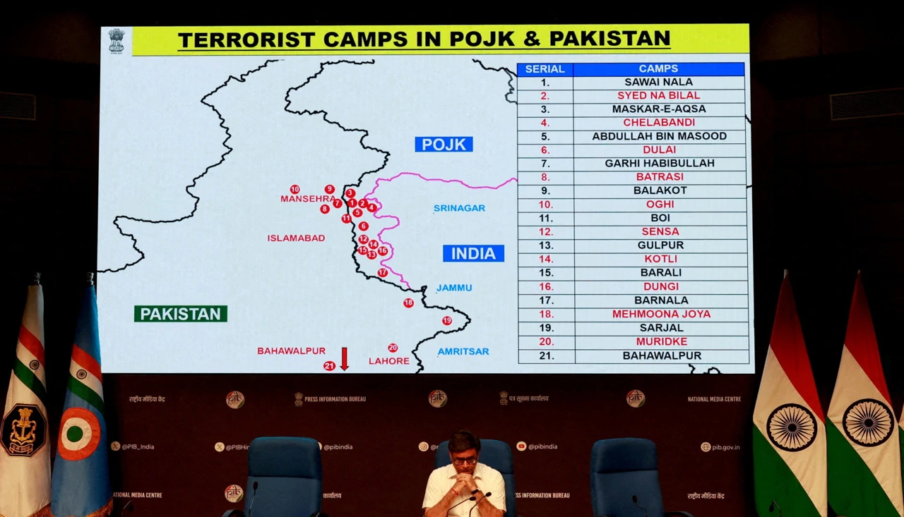 Karta terorističkih kampova , Foto: Priyanshu Singh/Reuters