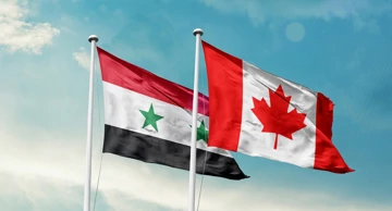 Zastave Sirije i Kanade