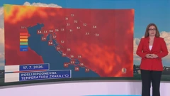 Vremenska prognoza, Foto: HTV/HRT
