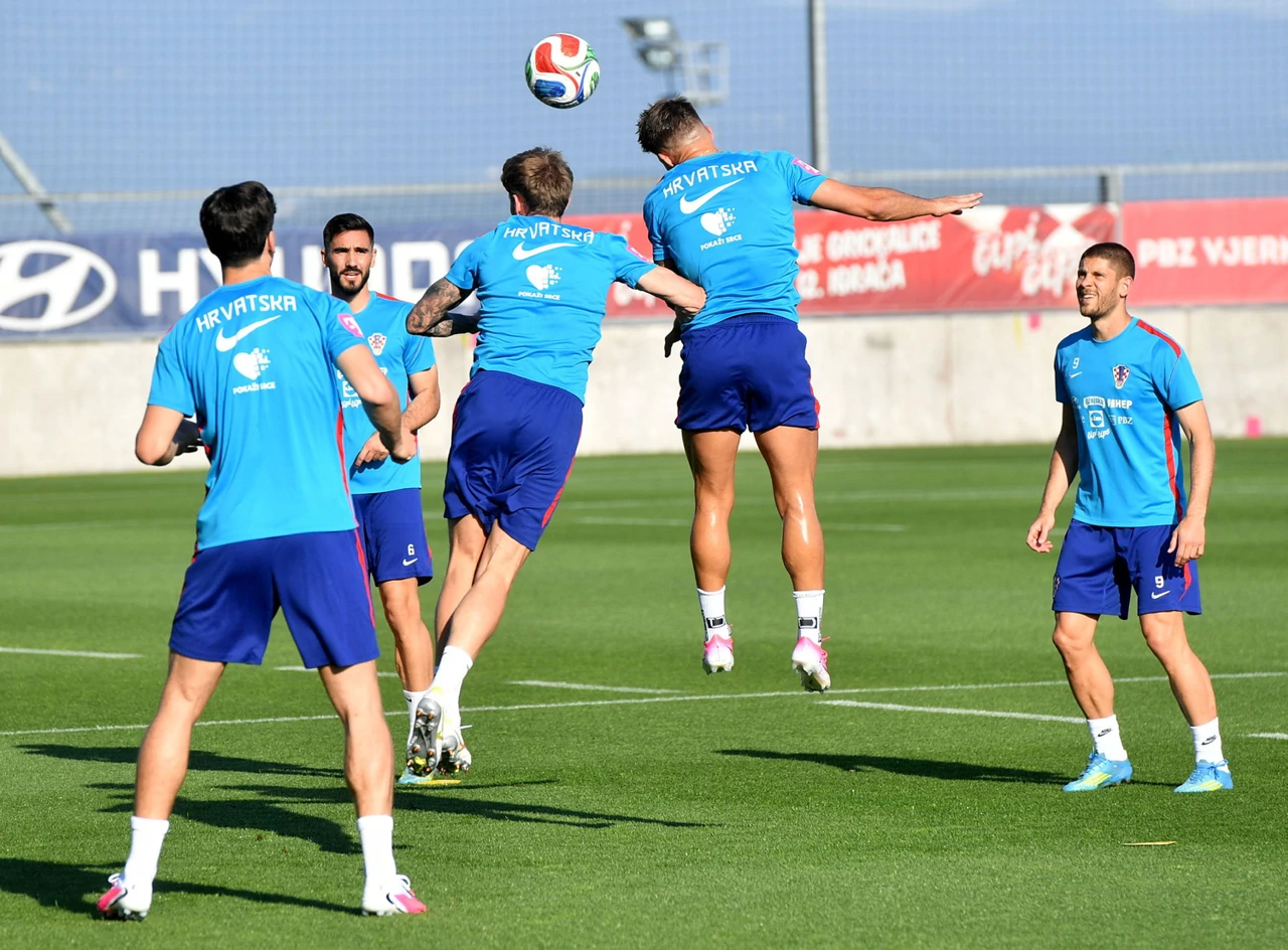 Trening hrvatske nogometne reprezentacije u Rijeci, Foto: Damir Skomrlj/CROPIX