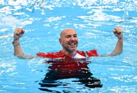Ivica Tucak nakon svjetskog naslova, Foto: David Damnjanovic/PIXSELL