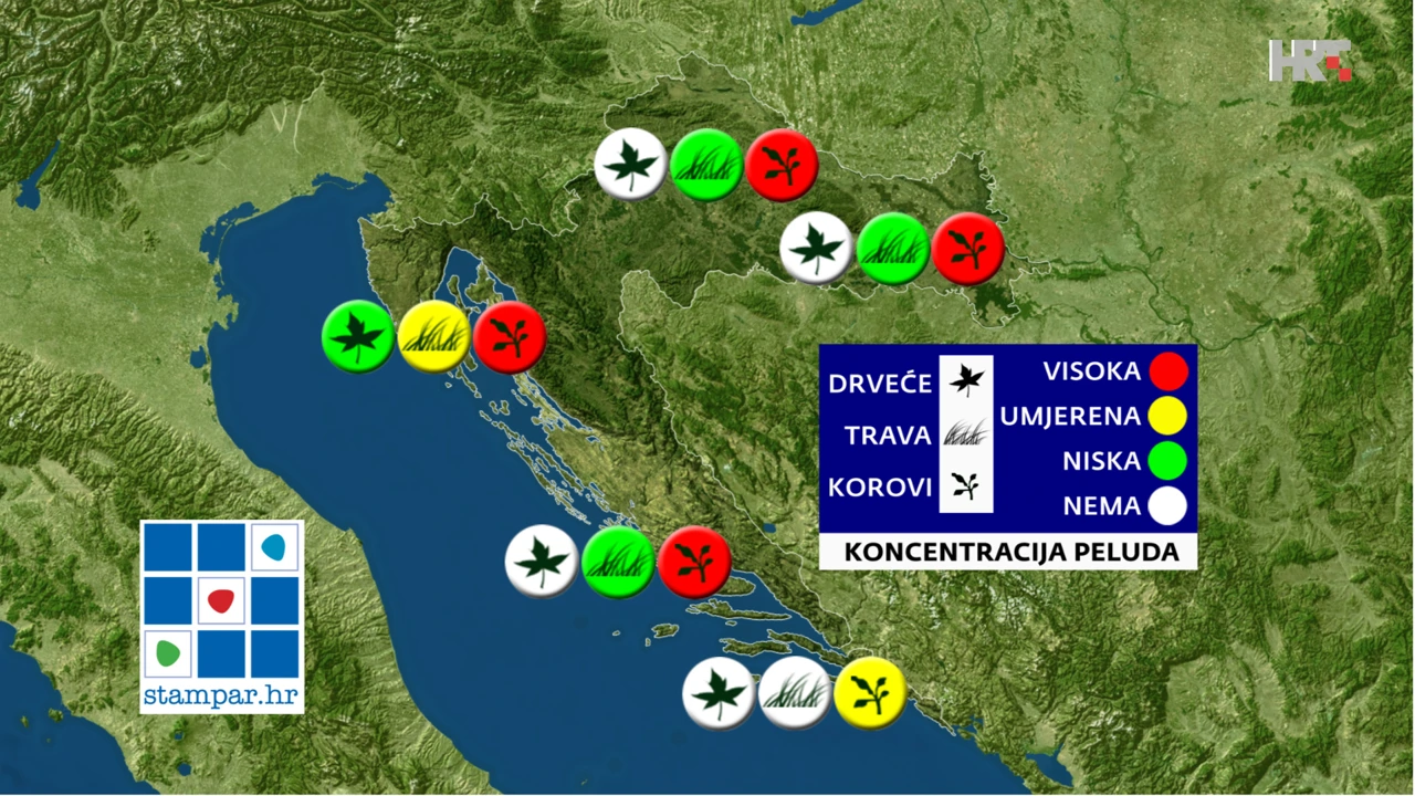 peludna prognoza NZJZ-a, Foto: HRT/HRT