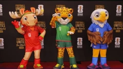 Die Maskotten der WM: Clutch; Zayu und Maple