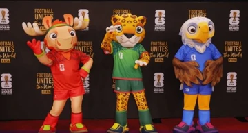 Die Maskotten der WM: Clutch; Zayu und Maple