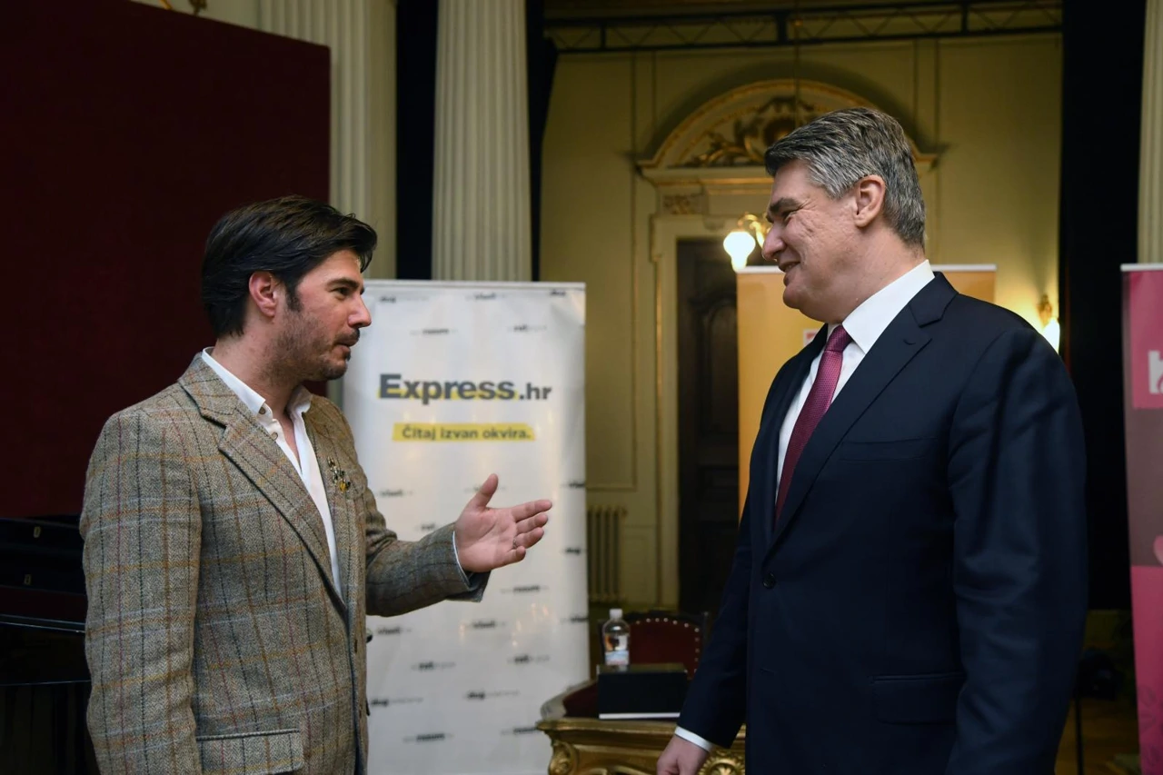 Marko Gregur i predsjednik Zoran Milanović