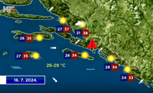 Vremenska prognoza, Foto: Dnevnik/HRT