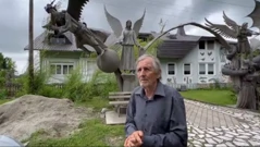 Petar Kolarić i njegova zbirka svetaca, Foto: Stjepan Erić/HRT
