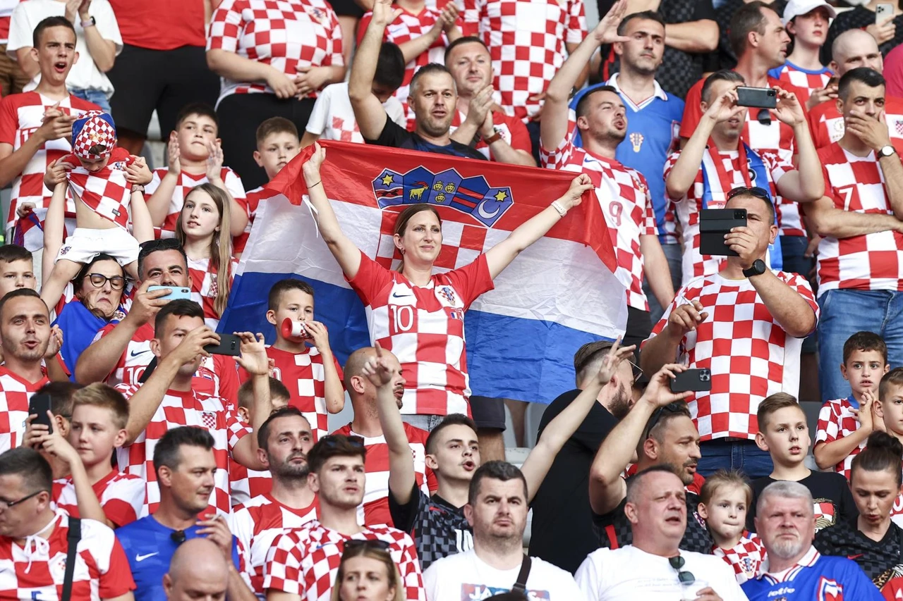 Hrvatski navijači na Poljudu, Foto: Miroslav Lelas/PIXSELL