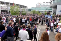 Atmosfera ispred stadiona uoči utakmice, Foto: Luka Stanzl/PIXSELL
