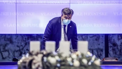 Premijer Andrej Plenković na posljednjoj sjednici Vlade u 2021. 