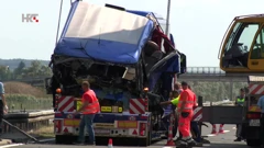 Nesreća poljskog autobusa kod Brezničkog Huma, Foto: HTV/HRT