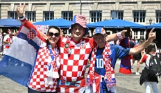 Hrvatski navijači u Leipzigu, Foto: Ante Cizmic/CROPIX