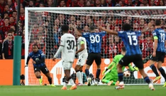 Ademola Lookman nakon pogotka Bayer Leverkusenu u Dublinu, Foto: Molly Darlington/REUTERS