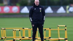 Rob Page na treningu