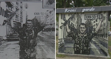 Pripadnik legendarnih "Pauka" dobio mural na zagrebačkim Ravnicama
