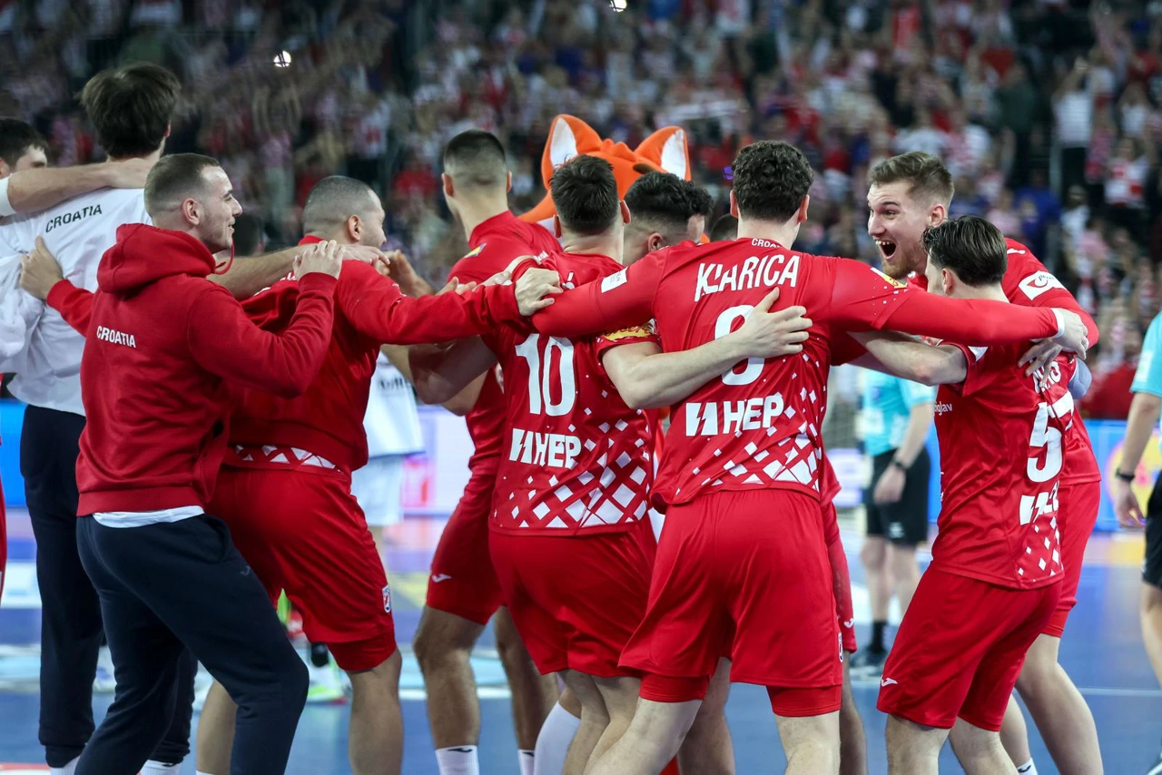 Slavlje hrvatskih rukometaša