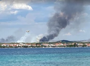 Požar iza Srime, između Vodica i Šibenika , Foto: Maja Sever/HTV