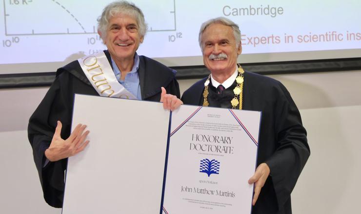 Nobelovac John M. Martinis primio počasni doktorat Sveučilišta u Splitu